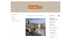 Desktop Screenshot of legale.de