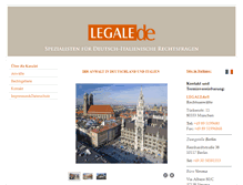 Tablet Screenshot of legale.de